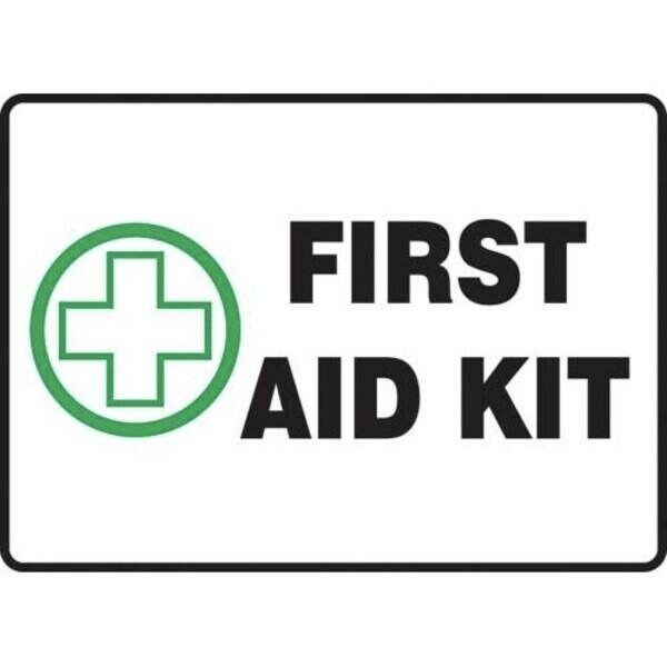 Accuform SAFETY SIGN FIRST AID KIT 7 in X 10 in MFSD441XL - main